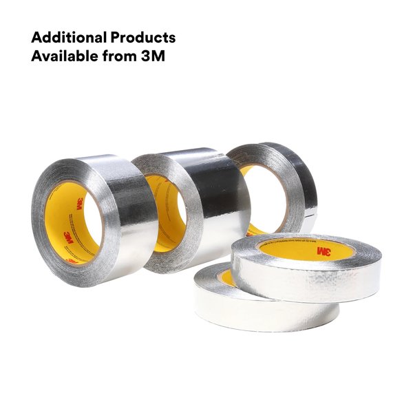Self Wound Foil Tape, 1 in x 60 yd, Silver