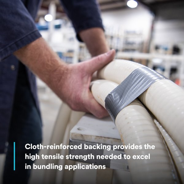 Duct Tape, Gray, 60 yd.L x 1-57/64 in.W