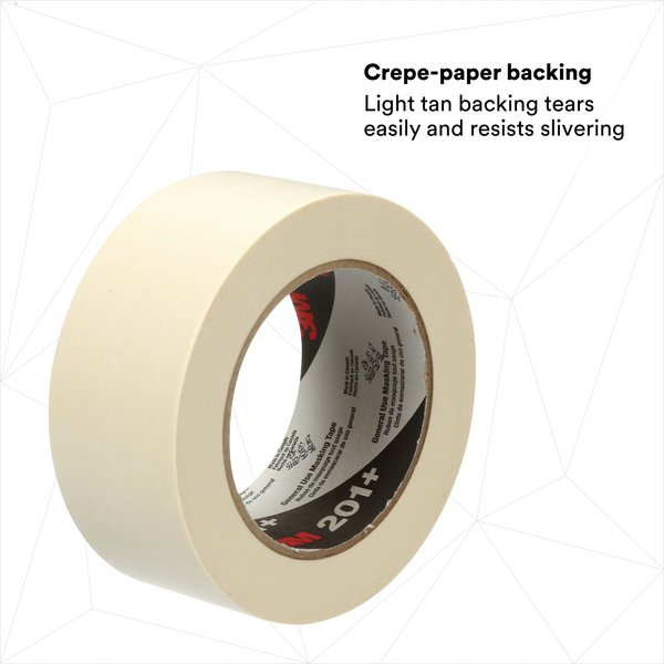 Masking Tape, Tan, 1-7/8 in. x 60 yd, PK24