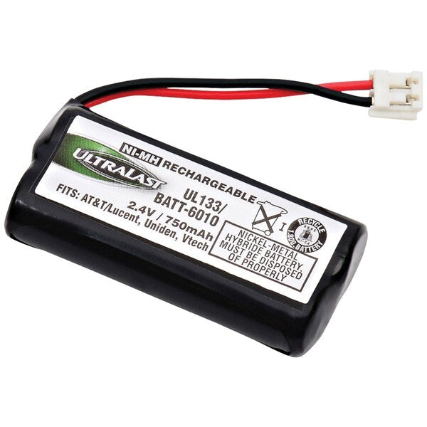 Battery 2.4 Volt Nickel Metal Hydride Ultralast Cordless Phone Battery