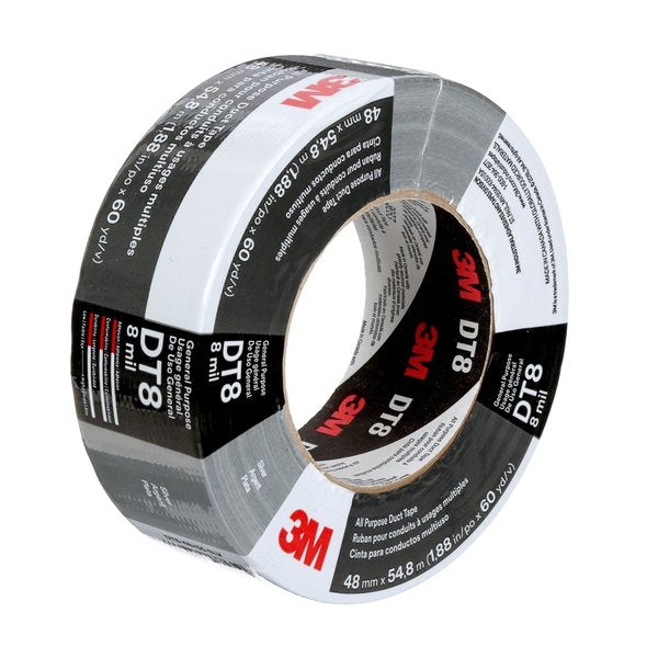Duct Tape, Silver, 8 mil, 54.8m L x 48mm W