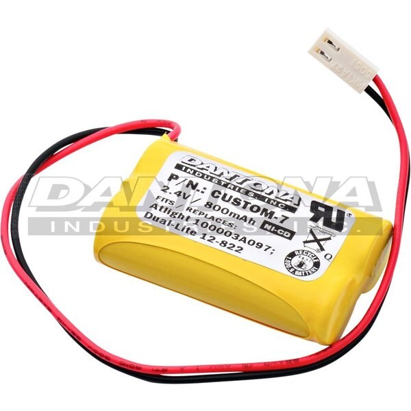 Battery 2.4 Volt Nickel Cadmium Dantona Emergency Lighting Battery
