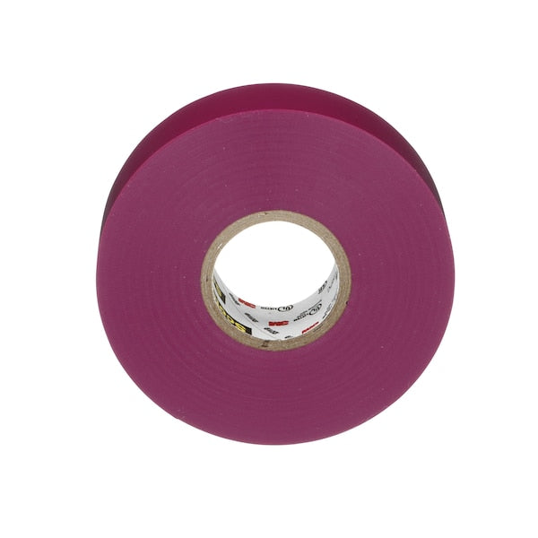 Vinyl Electrical Tape, 35, Scotch, 3/4 in W x 66 ft L, 7 mil Thick, Violet, 1 Pack