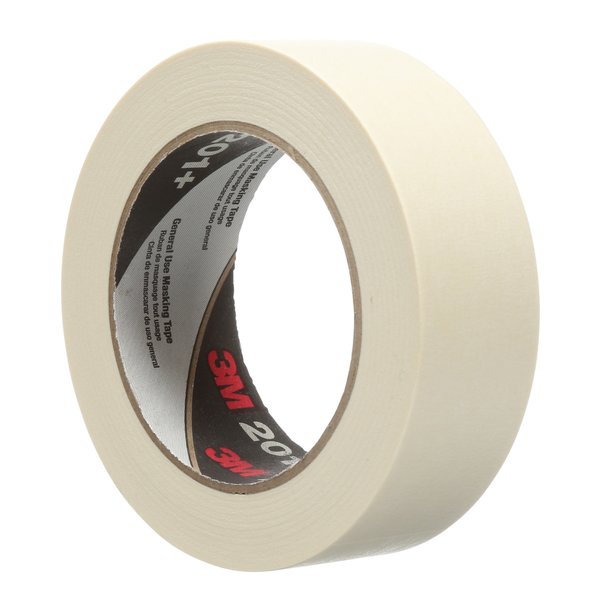 Masking Tape, Tan, 1-13/32 in x 60yd, PK24
