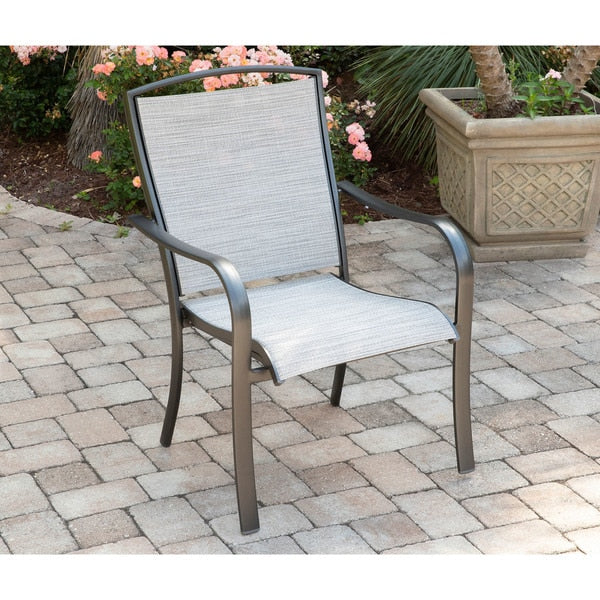 Foxhill 5-Piece Patio Dining Set with 4 Sling Dining Chairs