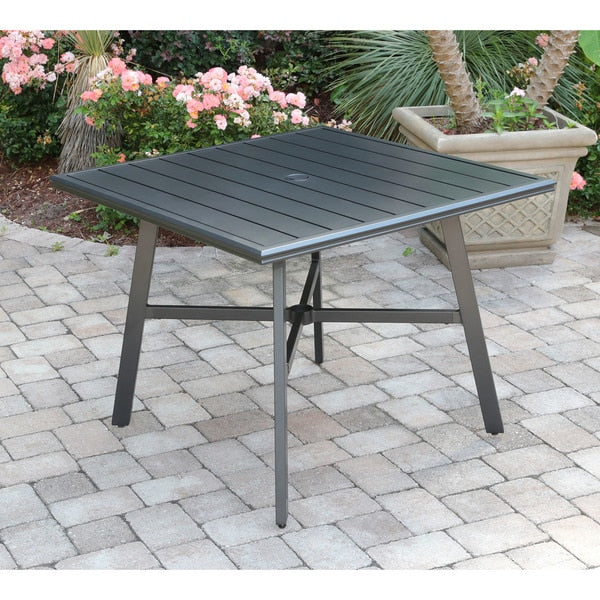 Foxhill 5-Piece Patio Dining Set with 4 Sling Dining Chairs