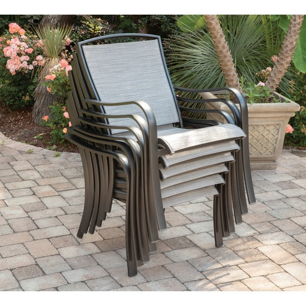 Foxhill 5-Piece Patio Dining Set with 4 Sling Dining Chairs