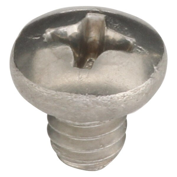 #8-32 x 3/16 in Phillips Pan Machine Screw, Plain 18-8 Stainless Steel, 100 PK