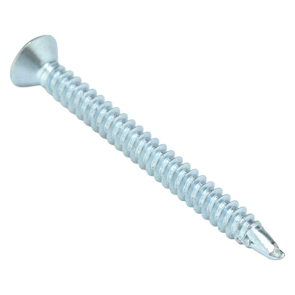 #10-16 x 2 in Torx Flat Tamper Resistant Screw, Steel, Zinc Plated Finish, 50 PK