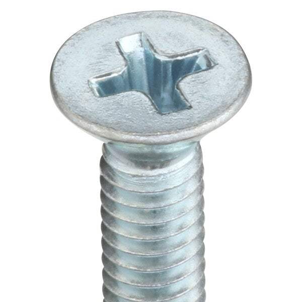 #8-32 x 1-1/4 in Phillips Flat Machine Screw, Zinc Plated Steel, 100 PK