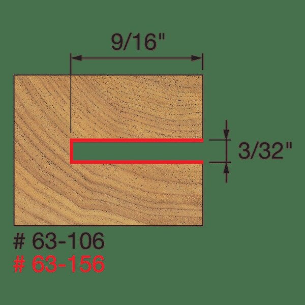 Depth Slotting Cutter Set, 9/16