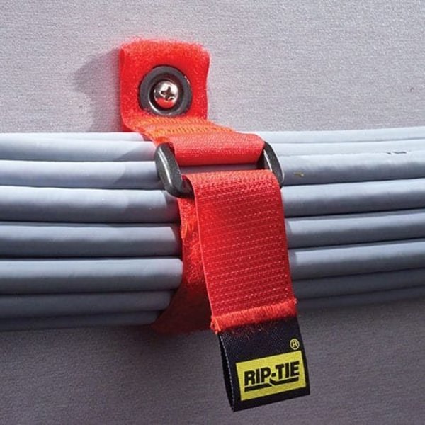 Back-to-Back Strap, No Adhesive, 22 in, 1 in Wd, Grey, 2 PK