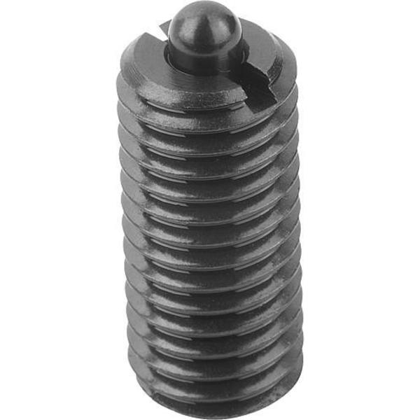Spring Plunger Light Spring Force D=M05 L=18, Steel, Comp: Pin Steel