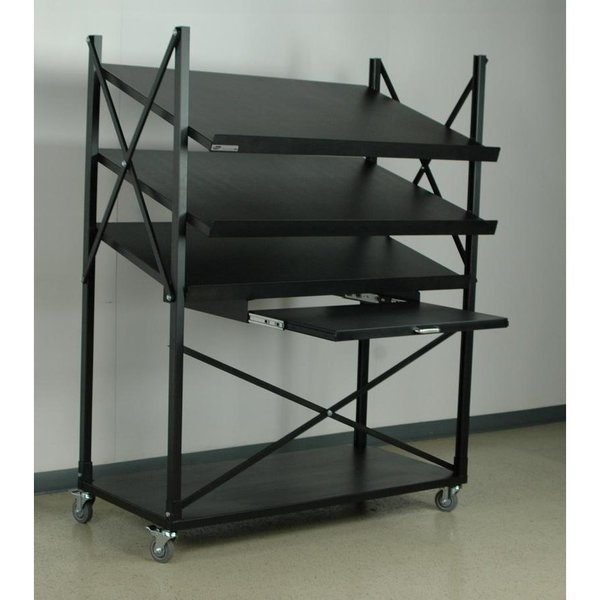 Mobile Conveyor Unit-Angled Shelvesand P