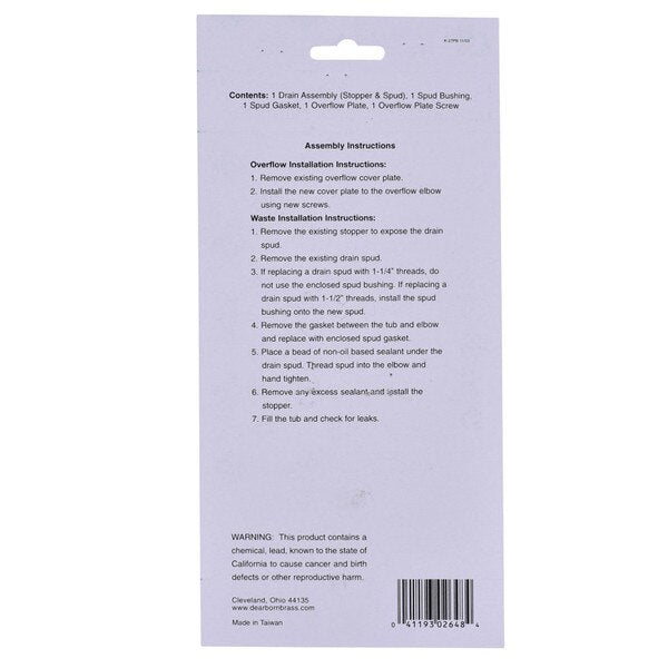 W and O Ck Ul Pvd Brass