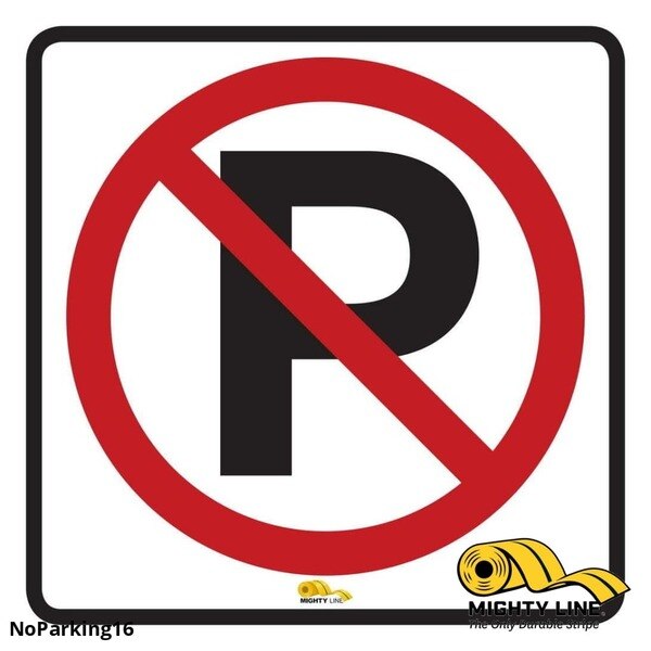 No Parking, Floor Sign, Industrial Stren, NOPARKING16