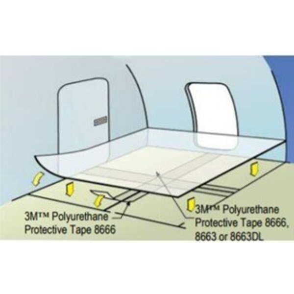 PolyProt Tape8663 Trans NonSkip Slip, PK2