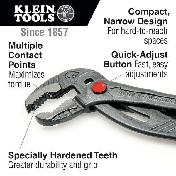 Quick-Adjust Klawâ¢ Pump Pliers, 10-Inch
