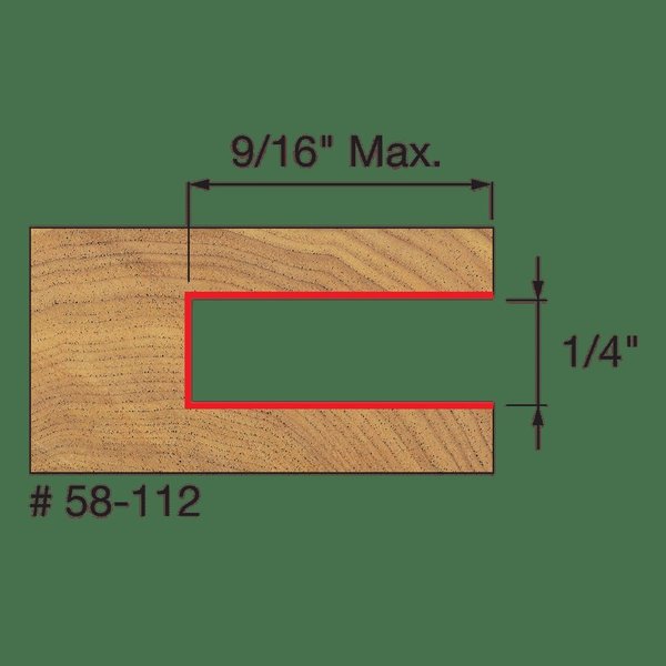 Slot Four Wing Slotting Cutter, 1/4