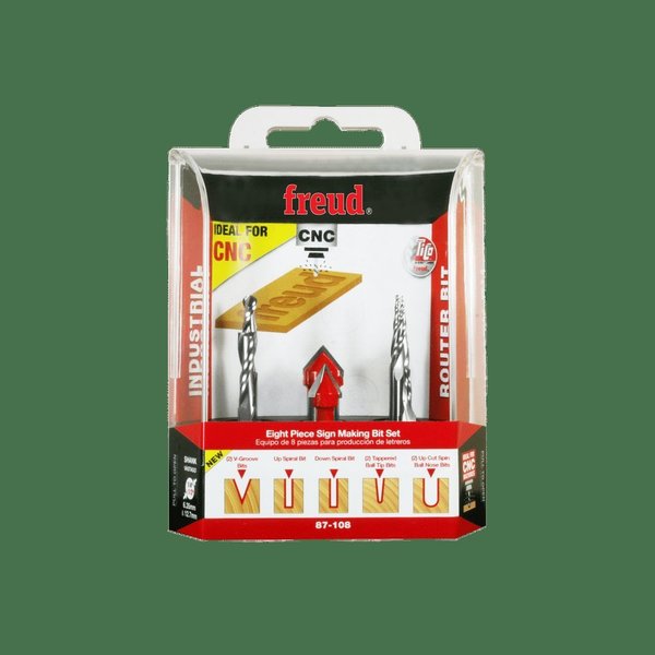 Piece CNC Router Bit Signmaking Set, 8