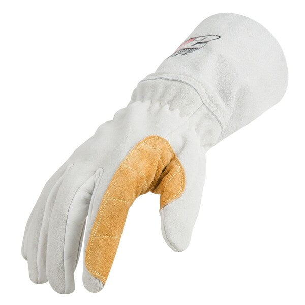 MIG Welding Gloves, Grade A Leather Blend Palm, XL, PR