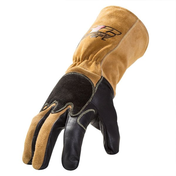 TIG Welding Gloves, Grade A Leather Blend Palm, XL, PR