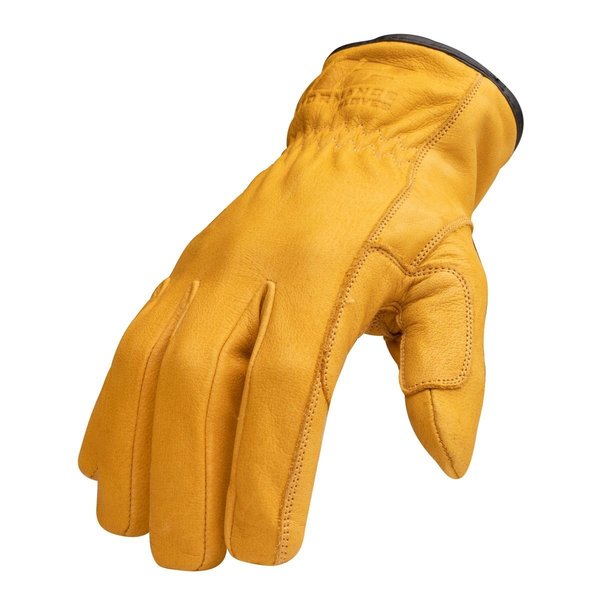 Cut Resistant Driver Gloves, 5 Cut Level, Uncoated, 2XL, 1 PR