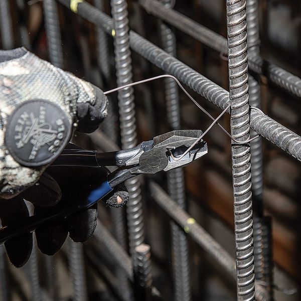 Ironworker's Rebar Pliers, Left Handed, Spring Loaded, 9-Inch