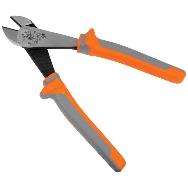 Diagonal Cutting Pliers, Insulated, High Leverage, 8-Inch