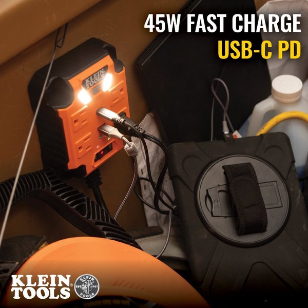 PowerBox 1, Magnetic Mounted Power Strip with Integrated LED Lights