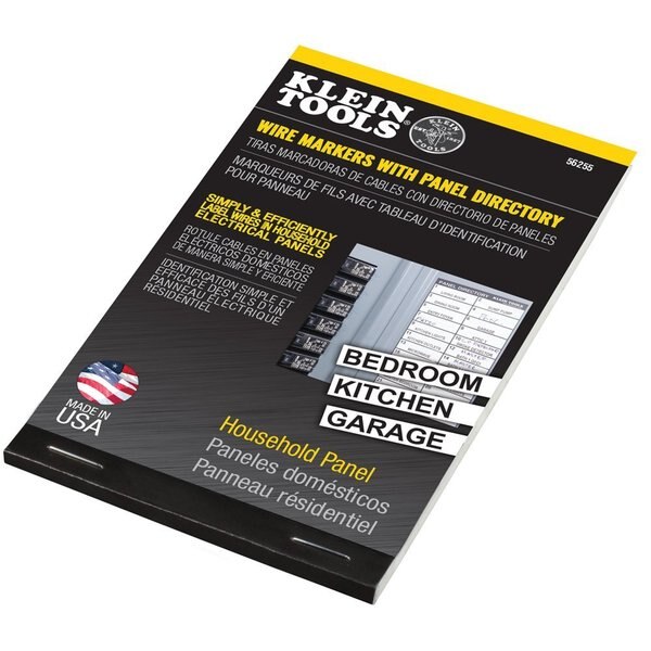 Wire Markers, Household Electric Panel w/Directory