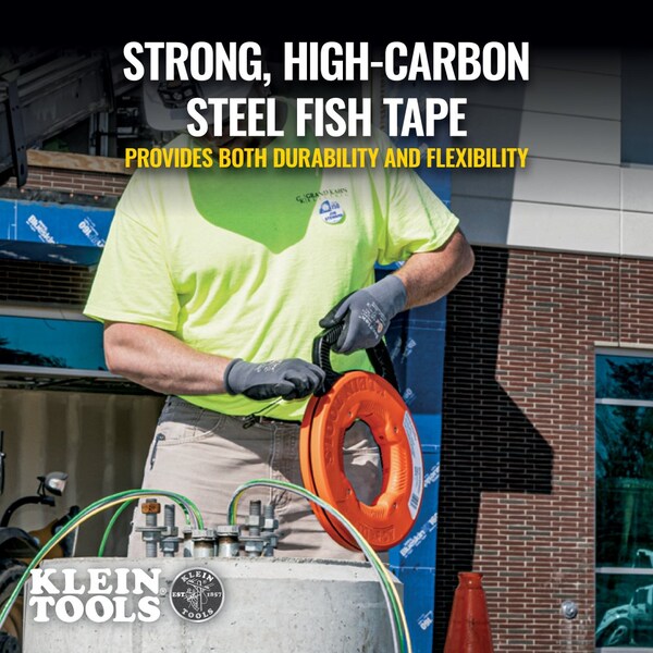 Steel Fish Tape, 1/8-Inch x 120-Foot