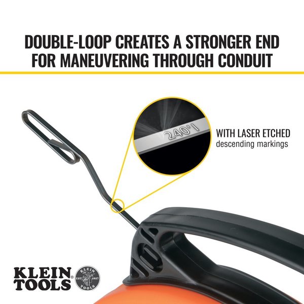 Steel Fish Tape, 1/8-Inch x 240-Foot