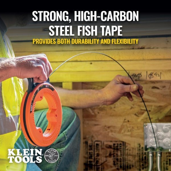 Steel Fish Tape, 1/8-Inch x 240-Foot