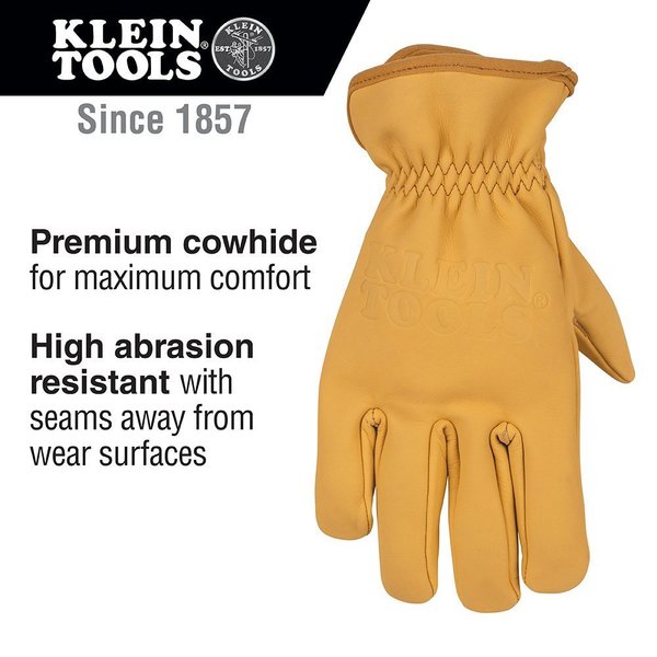 Cowhide Leather Gloves, Small