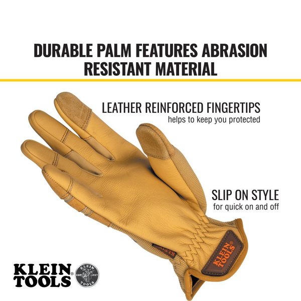 Leather All Purpose Gloves, Medium