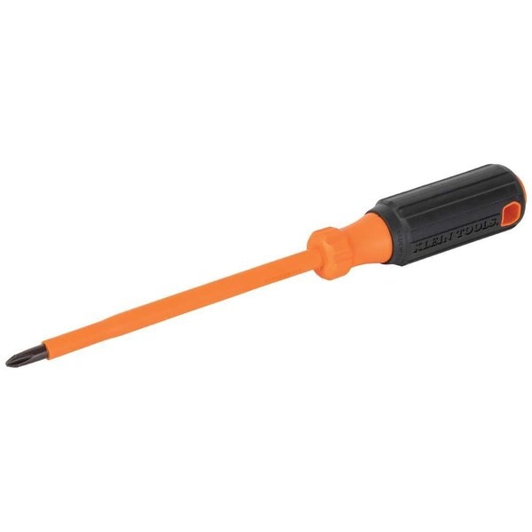 Insulated Screwdriver, #2 Phillips Tip, 6-Inch Round Shank