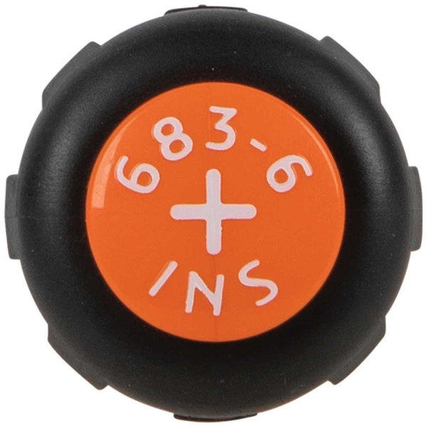Insulated Screwdriver, #2 Phillips Tip, 6-Inch Round Shank