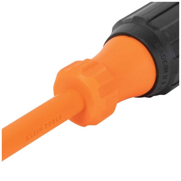 Insulated Screwdriver, #2 Square Tip, 6-Inch Round Shank