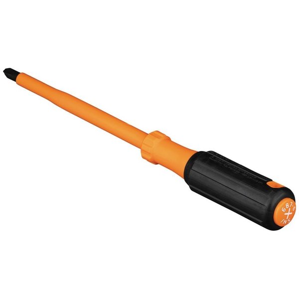 Insulated Screwdriver, #3 Phillips Tip, 6-Inch Shank