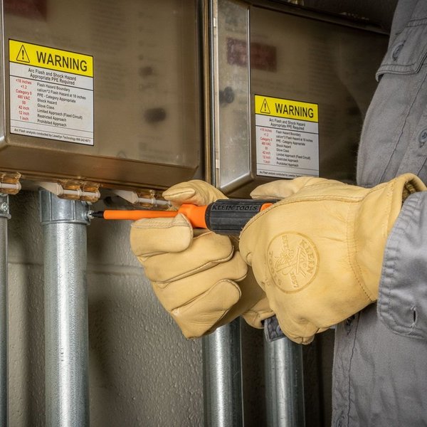 Insulated Screwdriver, #1 Square Tip, 4-Inch Shank