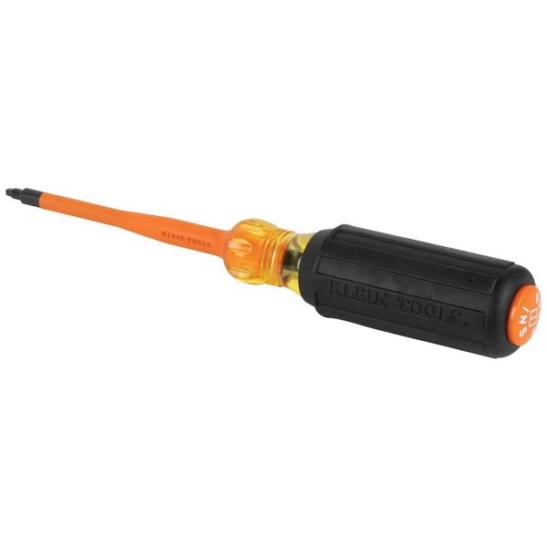 Slim-Tip 1000V Insulated Screwdriver, #1 Square, 4-Inch Round Shank