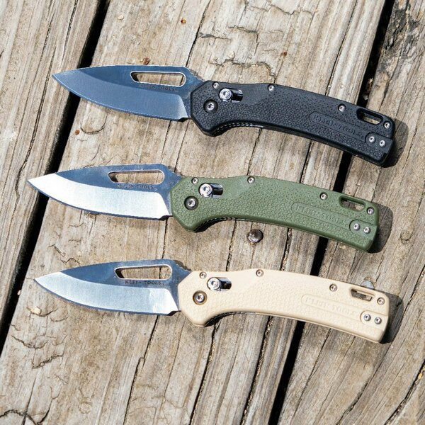 KTO Resurgence Knife, Drop Point Blade, Sand Handle