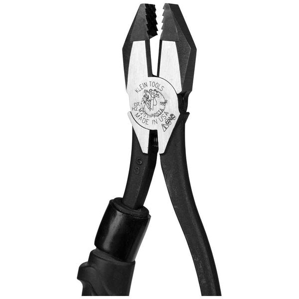Slim-Head Ironworker's Pliers Comfort Grip, Aggressive Knurl, 9-Inch