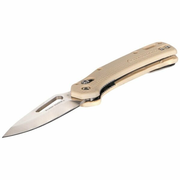 KTO Resurgence Knife, Drop Point Blade, Sand Handle