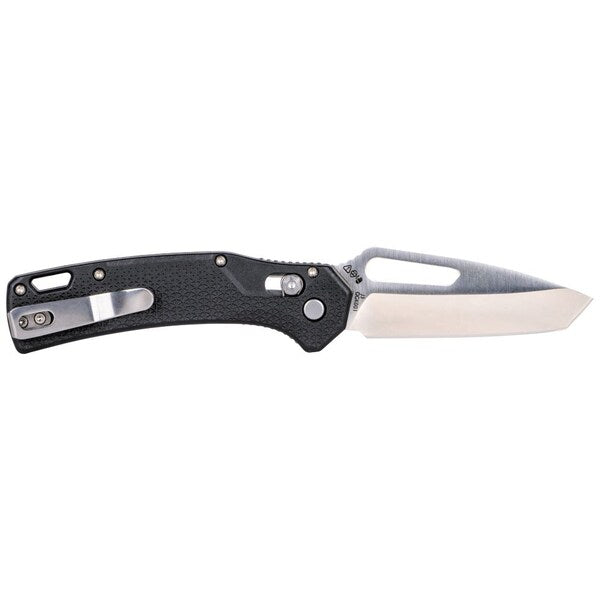 KTO Resurgence Knife, Tanto Blade, Black Handle