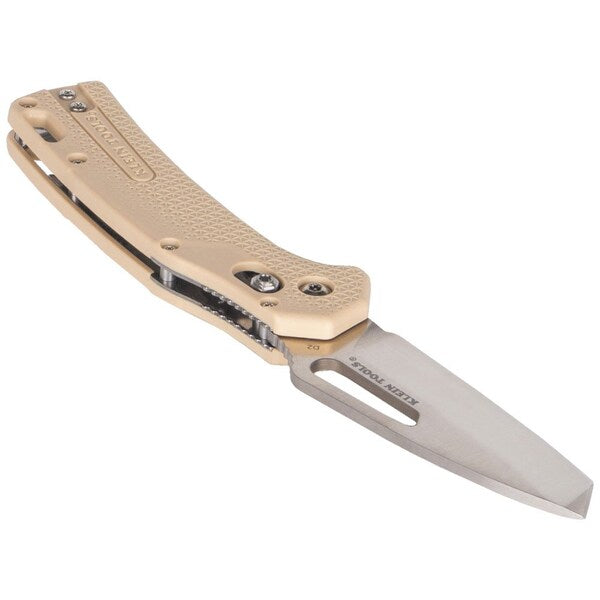 KTO Resurgence Knife, Tanto Blade, Sand Handle