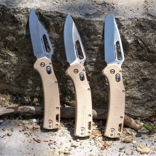 KTO Resurgence Knife, Tanto Blade, Sand Handle
