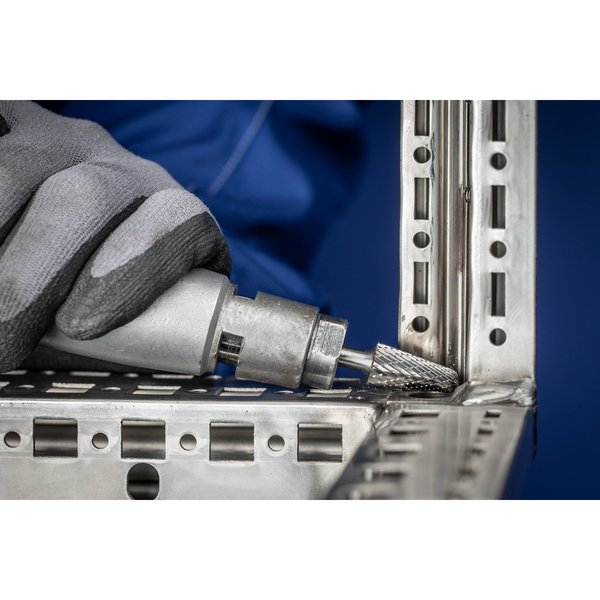 Carbide Bur - 14Â° Taper, DBL Cut - 5/8