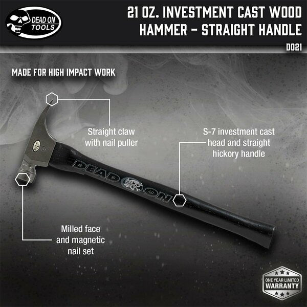 Hammer, Milled Face, 21 oz., 16